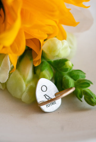 RIPPLE AQUAMARINE RING