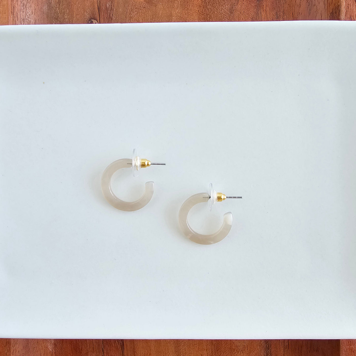 Micro Cam Mini Hoops - Cashmere