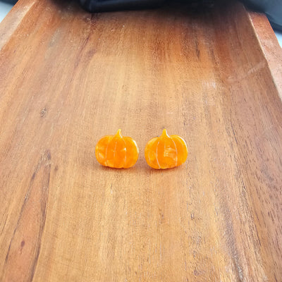 Pumpkin Patch Studs - Orange