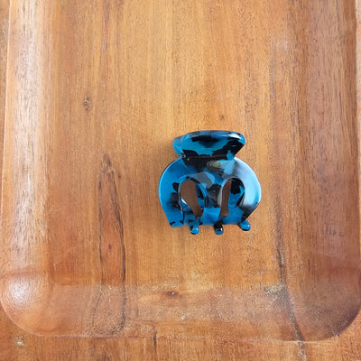 Claire Hair Claw Trio - Blue Tortoise, Snow Tortoise, and Fuchsia Tortoise
