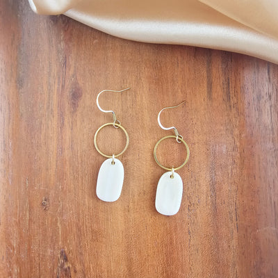 Emma Earrings - Linen