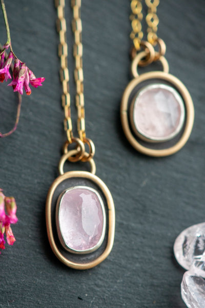 ROSE QUARTZ + MORGANITE