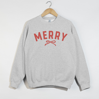 Merry Christmas Bow Sweatshirt