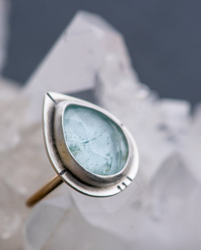 SHADOW BLUE AQUAMARINE RING