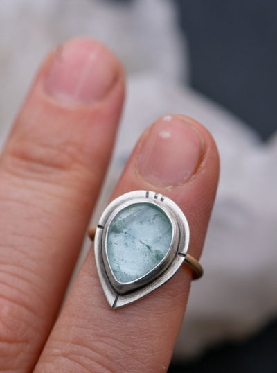 SHADOW BLUE AQUAMARINE RING