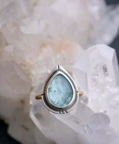 SHADOW BLUE AQUAMARINE RING