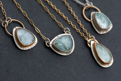 SHALLOW SEAS AQUAMARINE NECKLACES