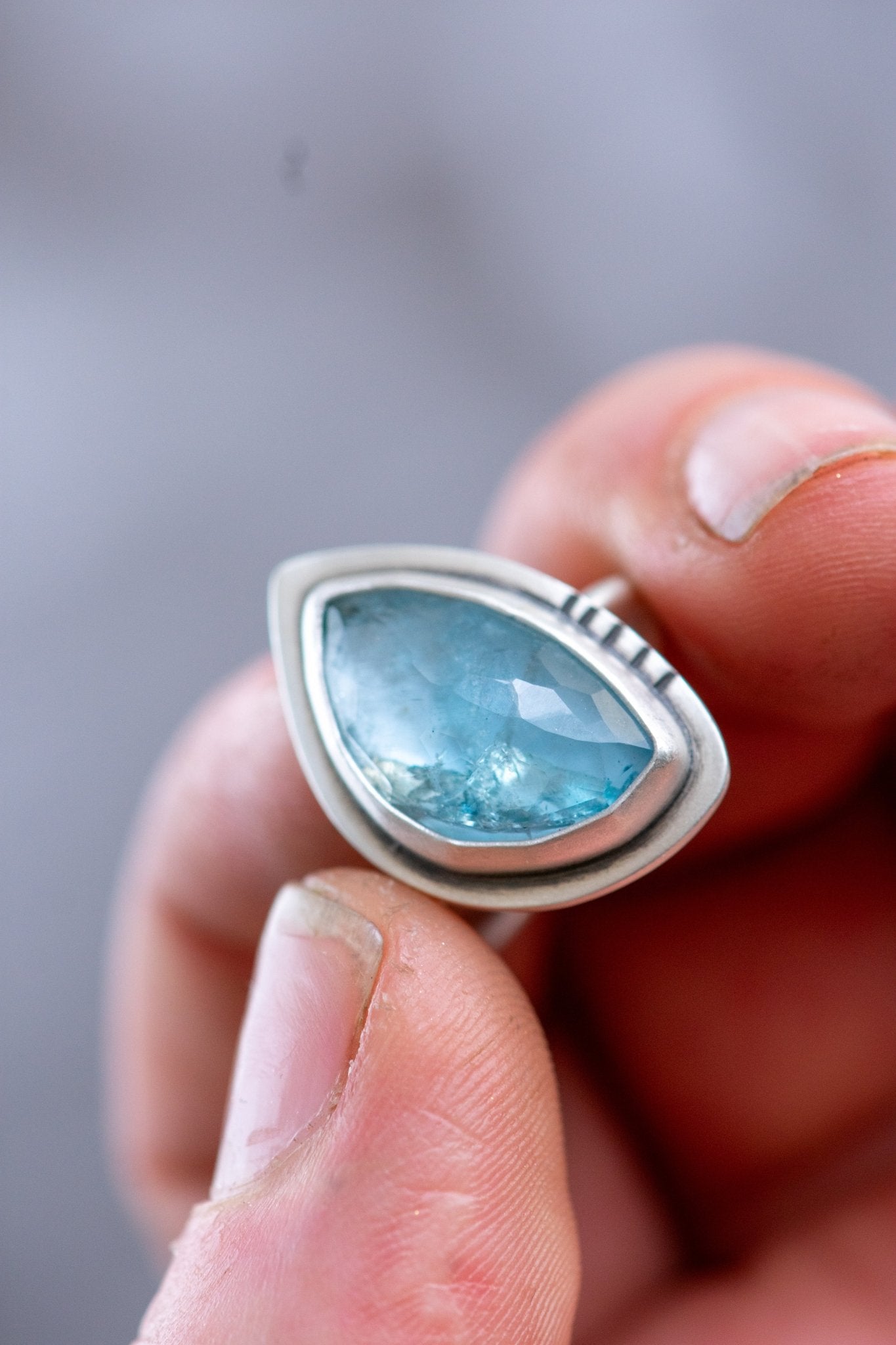 SHALLOW SEAS AQUAMARINE RING