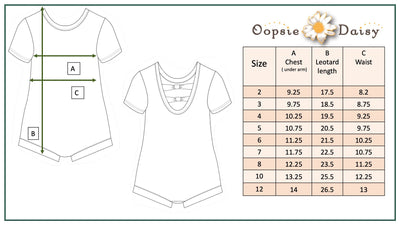 Blue Floral Coquette Shortie Leotard