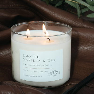 Smoked Vanilla and Oak 3-Wick Soy Candle