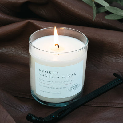 Smoked Vanilla and Oak Soy Tumbler Candle