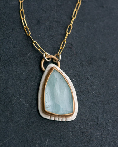 SOMETIMES YOU GOTTA AQUAMARINE NECKLACE