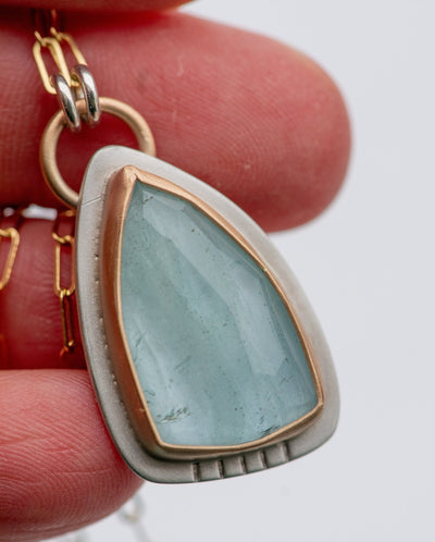 SOMETIMES YOU GOTTA AQUAMARINE NECKLACE