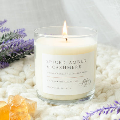 Spiced Amber and Cashmere Soy Tumbler Candle