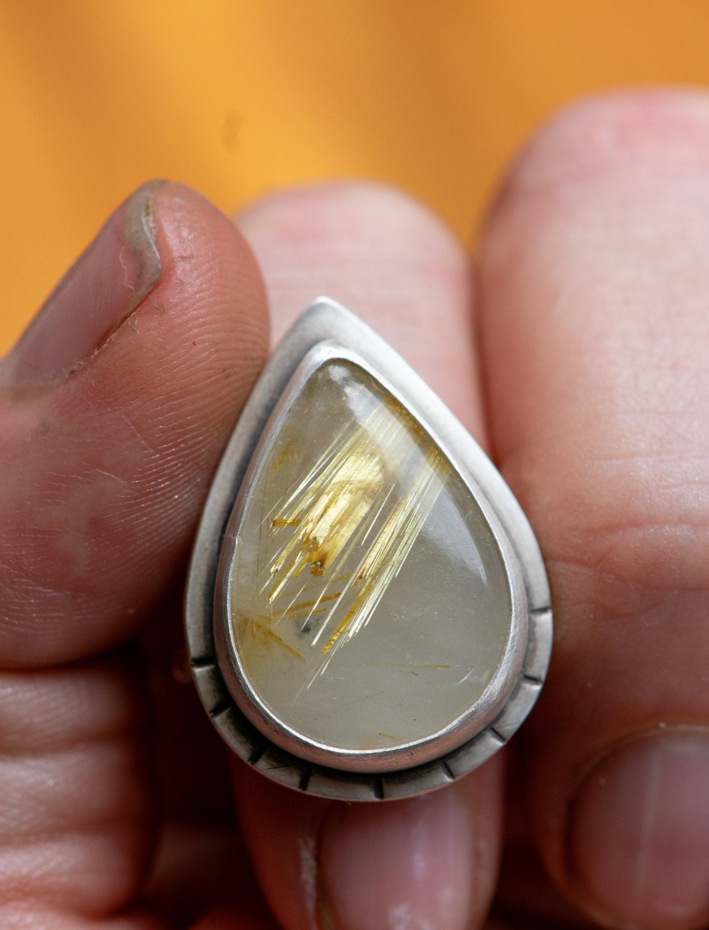 STARBURST RUTILATED QUARTZ RING