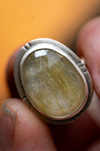 SUNNY RUTILATED QUARTZ RING