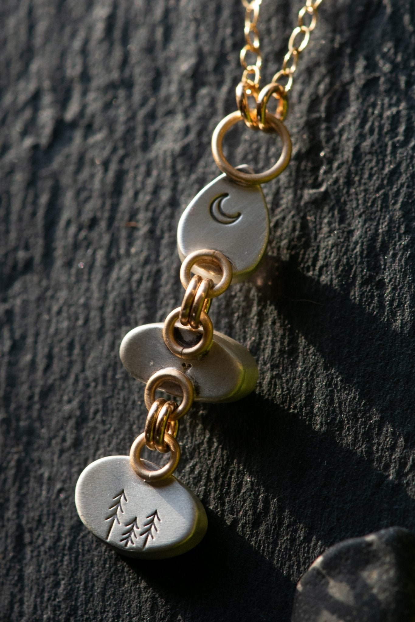 TELL ME A SECRET STONE STACK NECKLACE