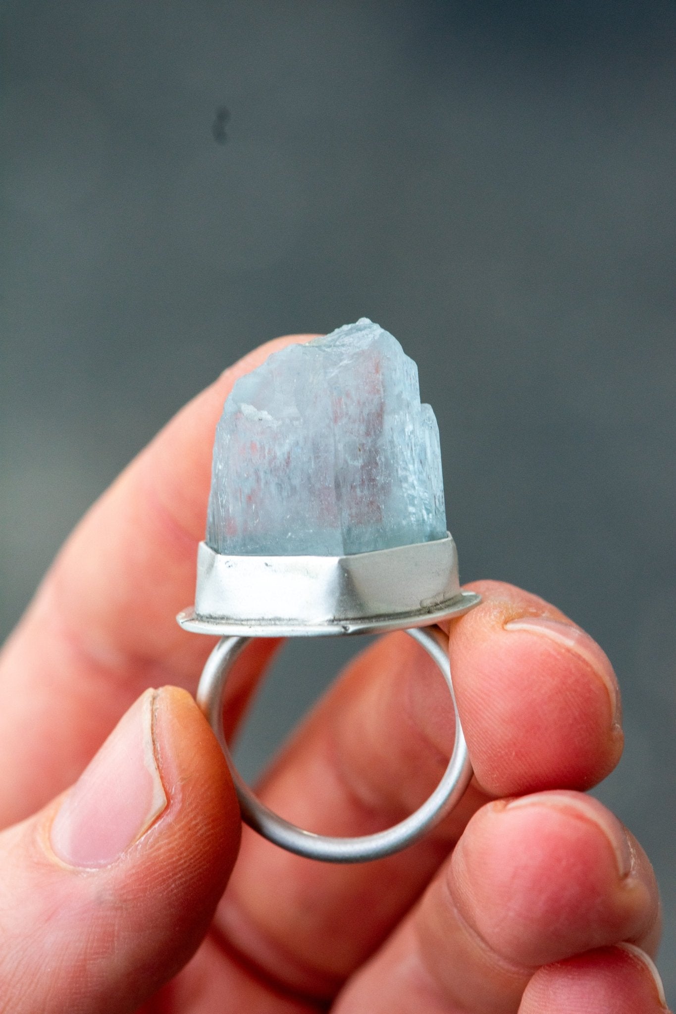THE ICEBERG WILDCARD AQUAMARINE RING