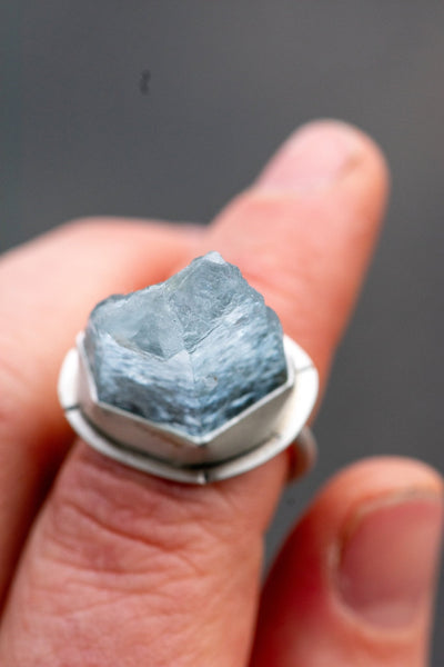 THE ICEBERG WILDCARD AQUAMARINE RING