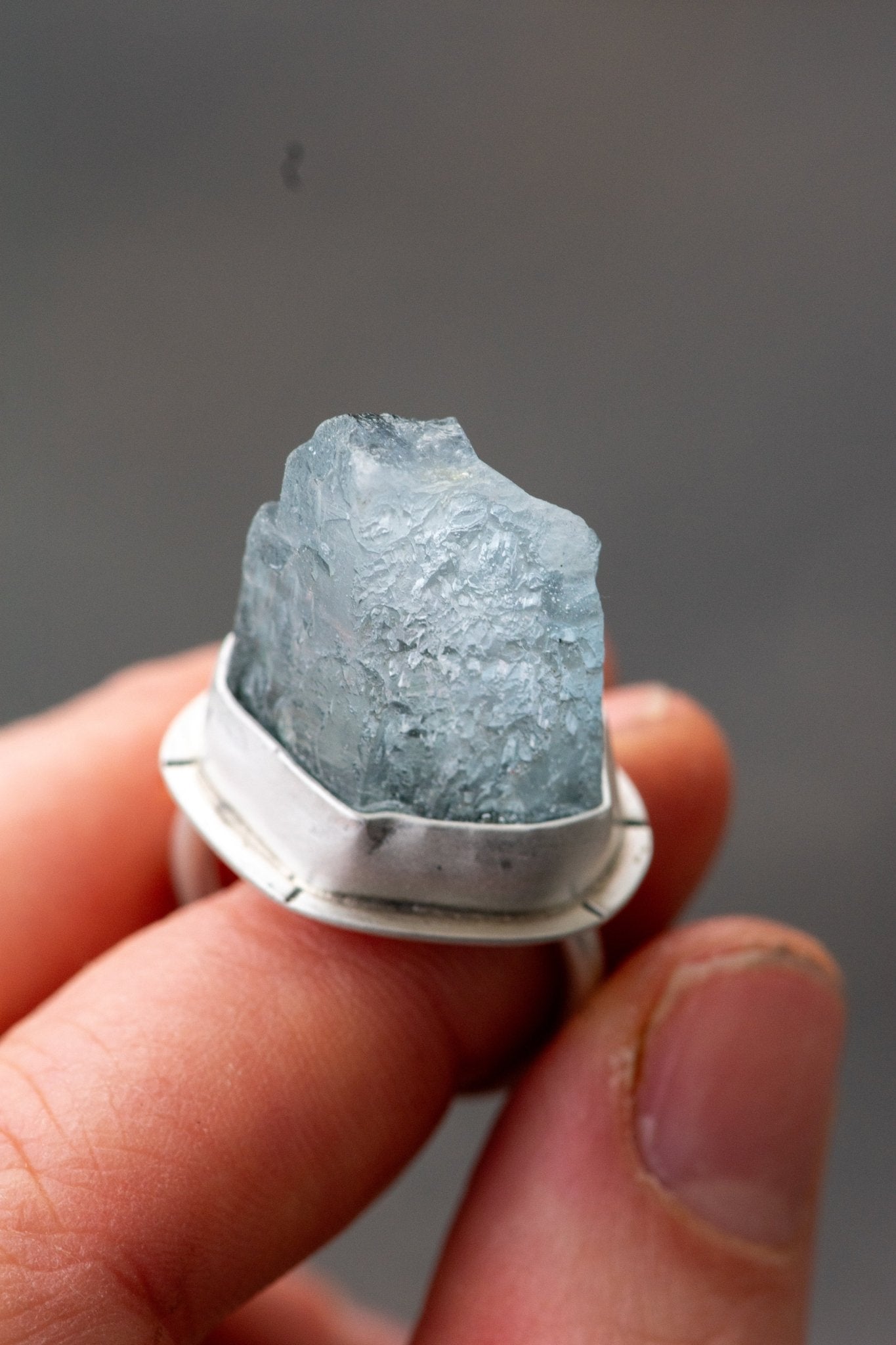 THE ICEBERG WILDCARD AQUAMARINE RING