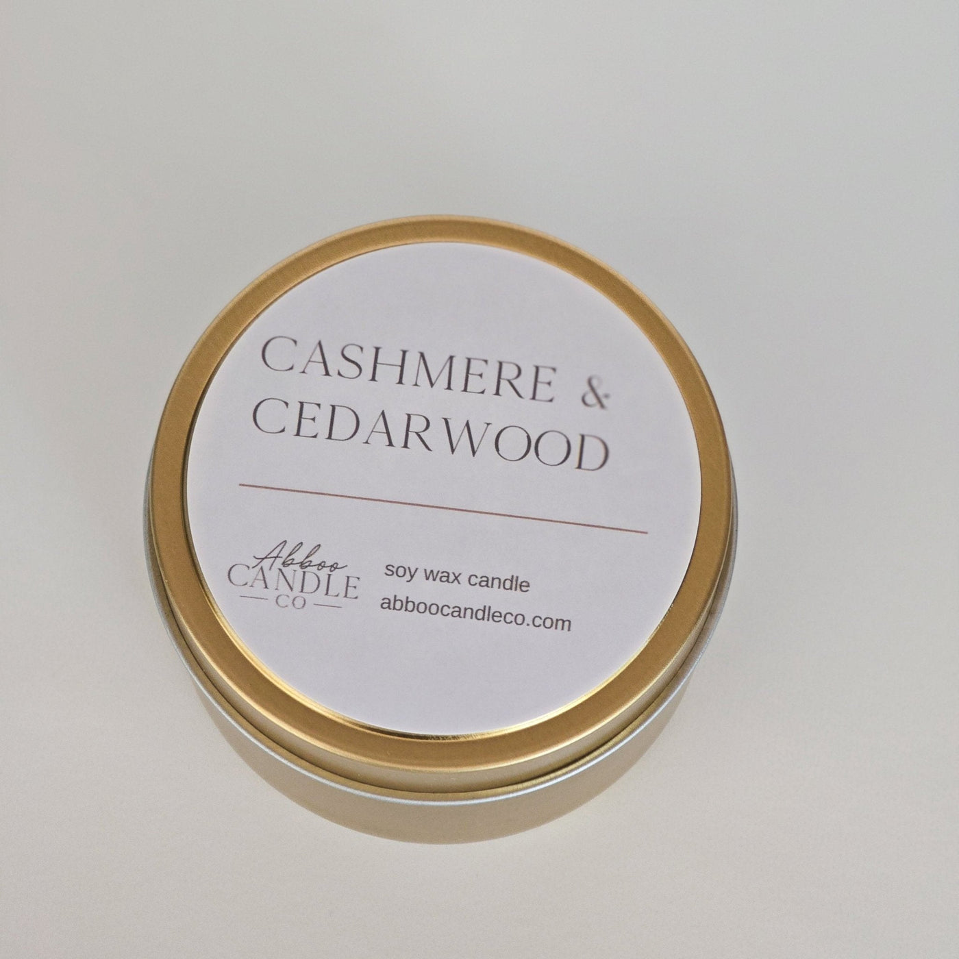 Lemon and Sugar Cookie Gold Tin Soy Candle