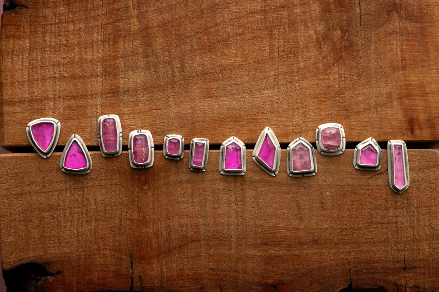WABI SABI PINK TOURMALINE STUDS