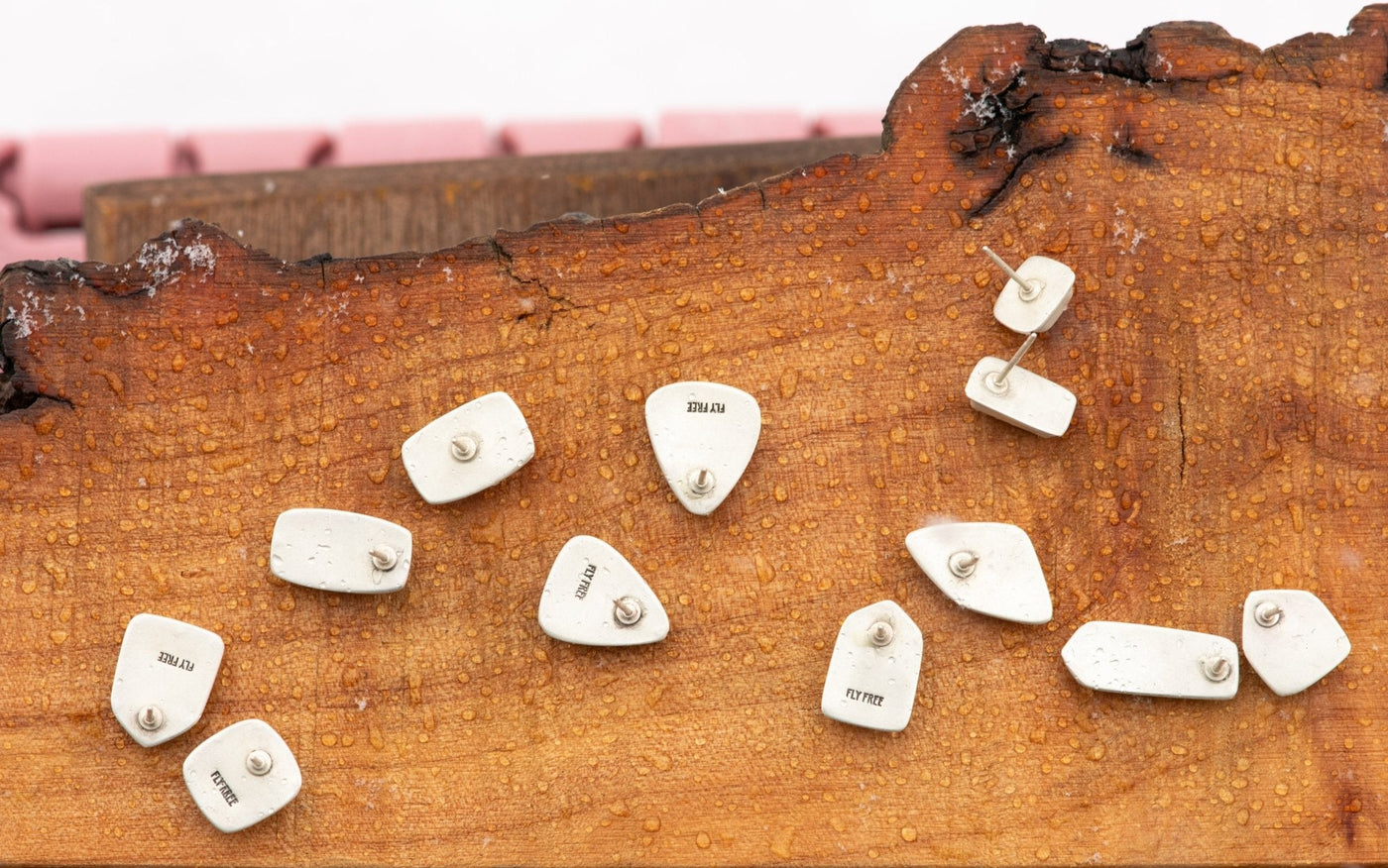 WABI SABI PINK TOURMALINE STUDS