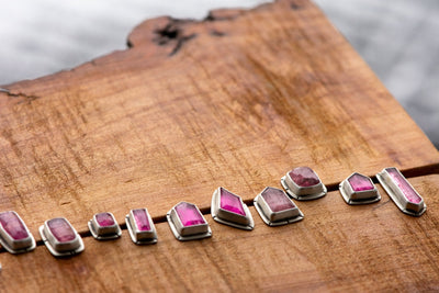WABI SABI PINK TOURMALINE STUDS