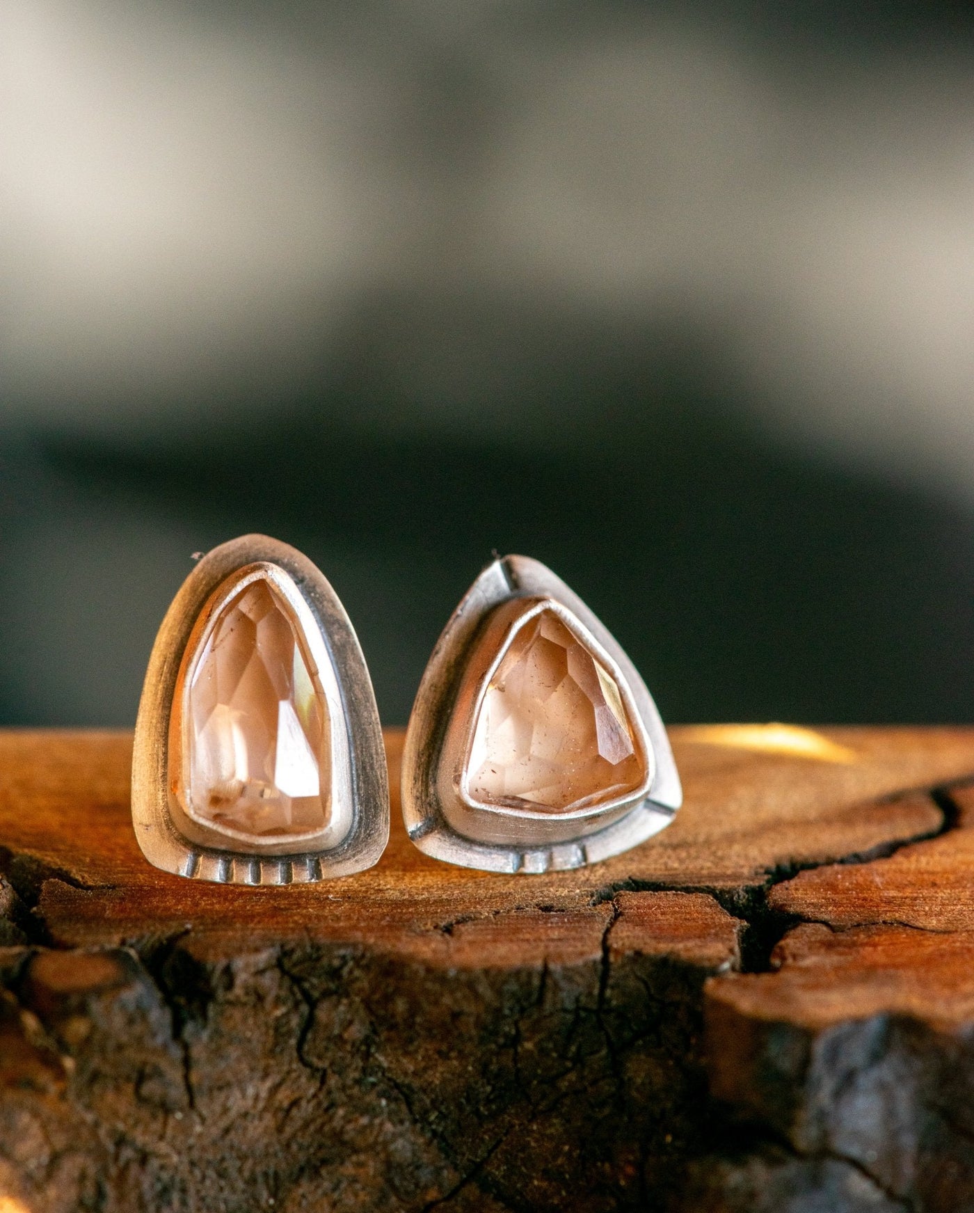 WABI SABI TOPAZ STUDS