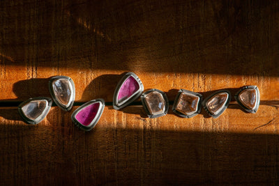 WABI SABI TOPAZ STUDS