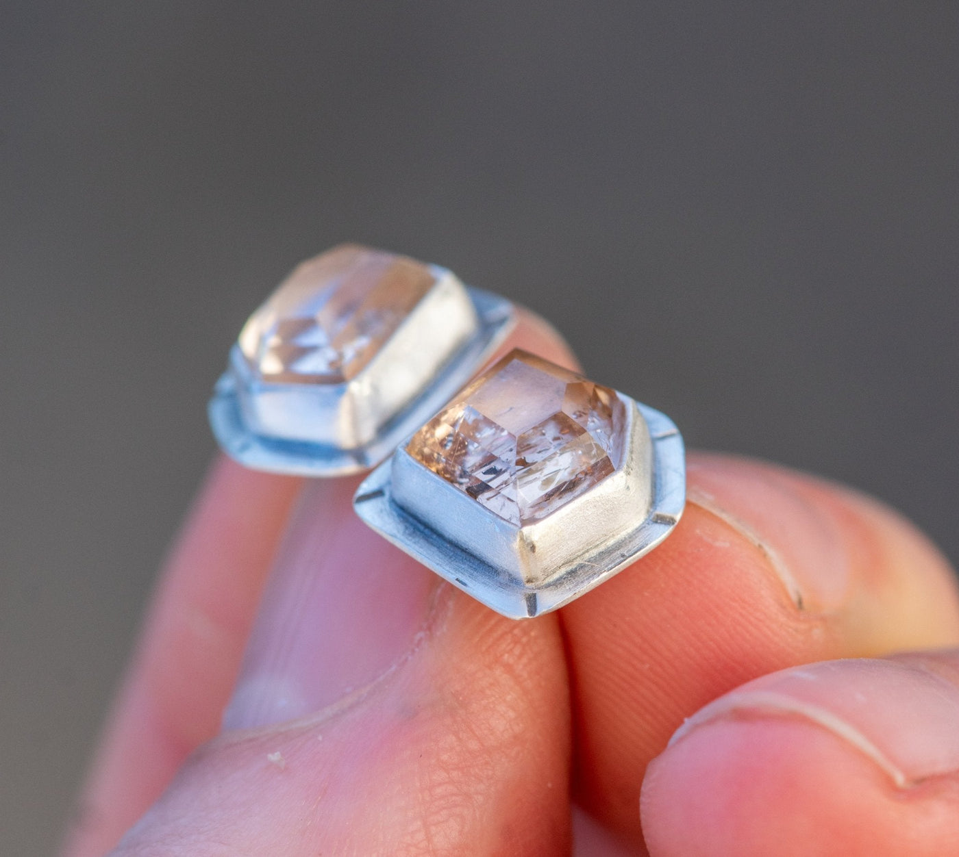 WABI SABI TOPAZ STUDS