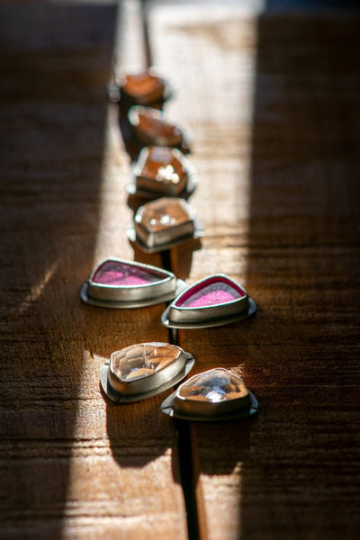 WABI SABI TOPAZ STUDS