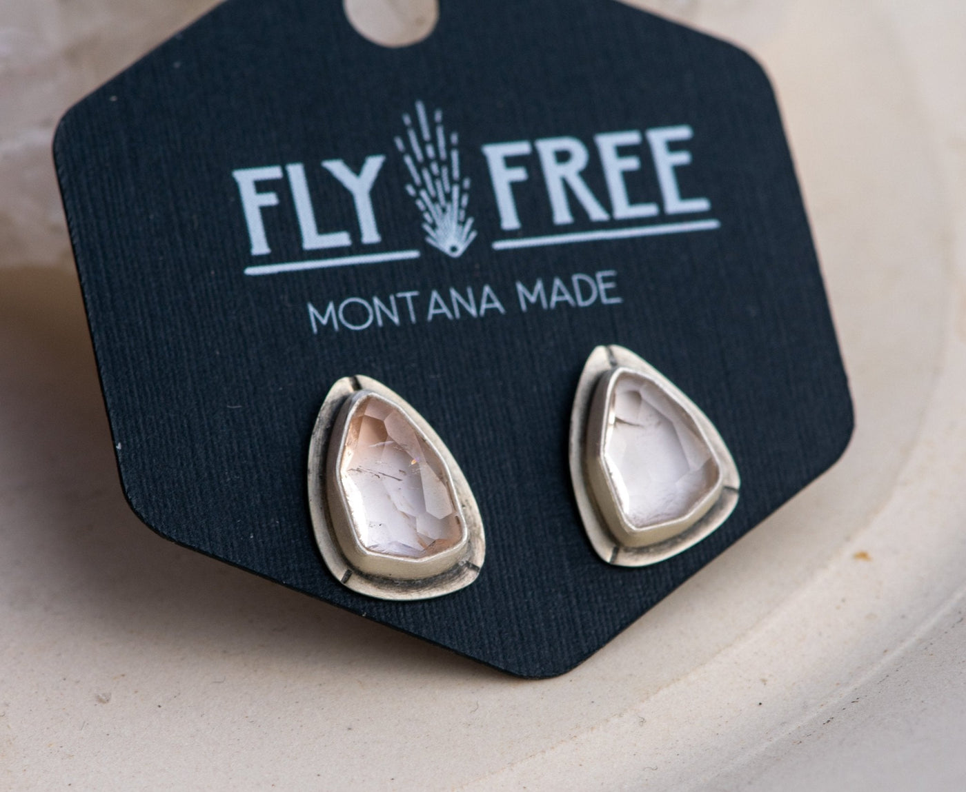 WABI SABI TOPAZ STUDS