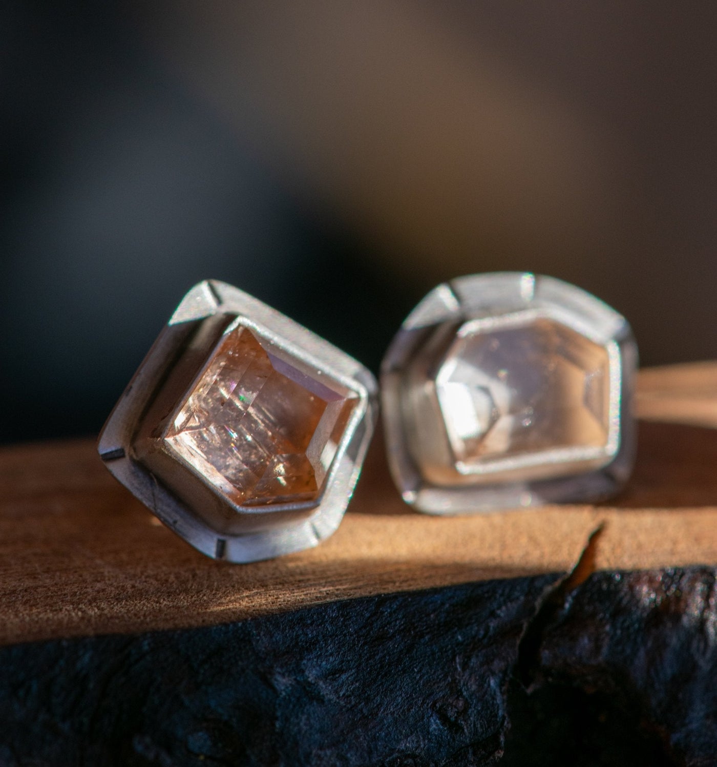 WABI SABI TOPAZ STUDS