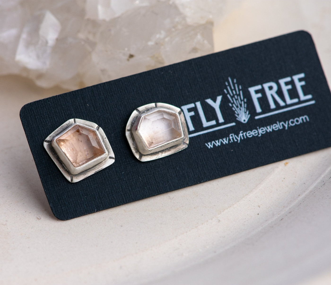 WABI SABI TOPAZ STUDS