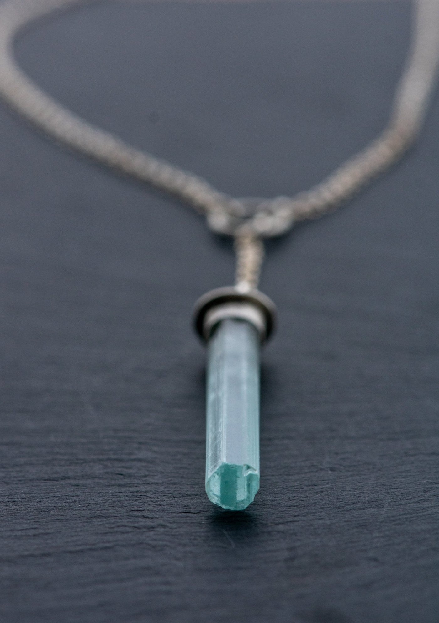 WHERE THE WILD THINGS ARE AQUAMARINE NECKLACE
