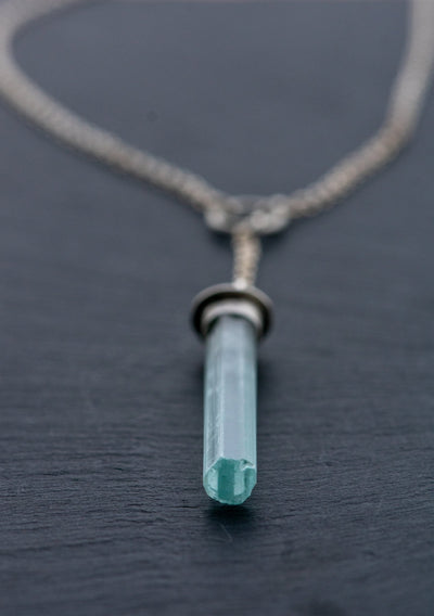 WHERE THE WILD THINGS ARE AQUAMARINE NECKLACE