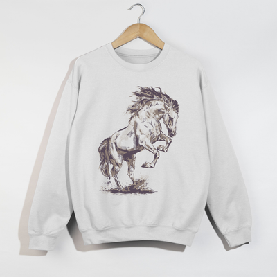 Wild Mustang Graphic Crewneck Sweatshirt