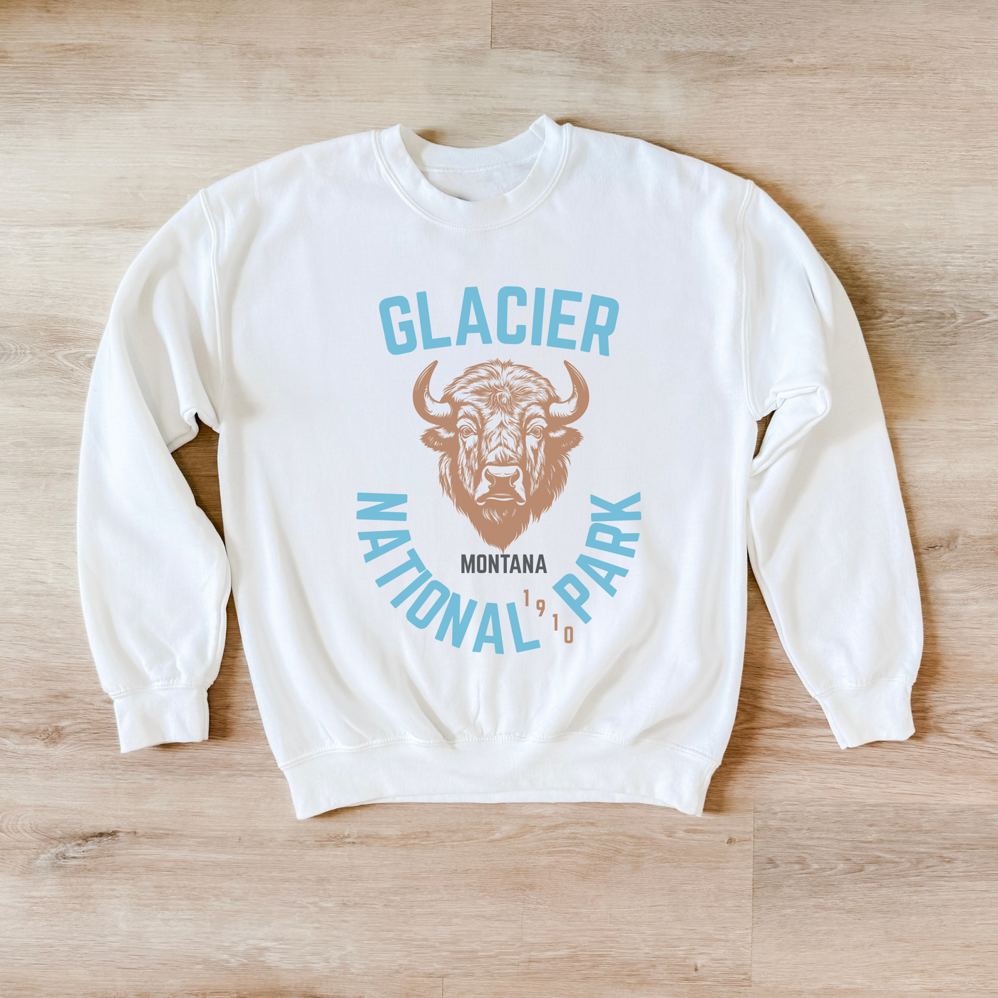 Glacier National Park Montana Crewneck Sweatshirt
