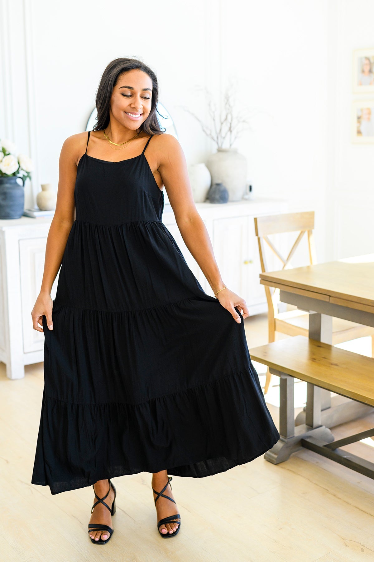 Classically Cool Tiered Maxi Dress - Brazen Ranch