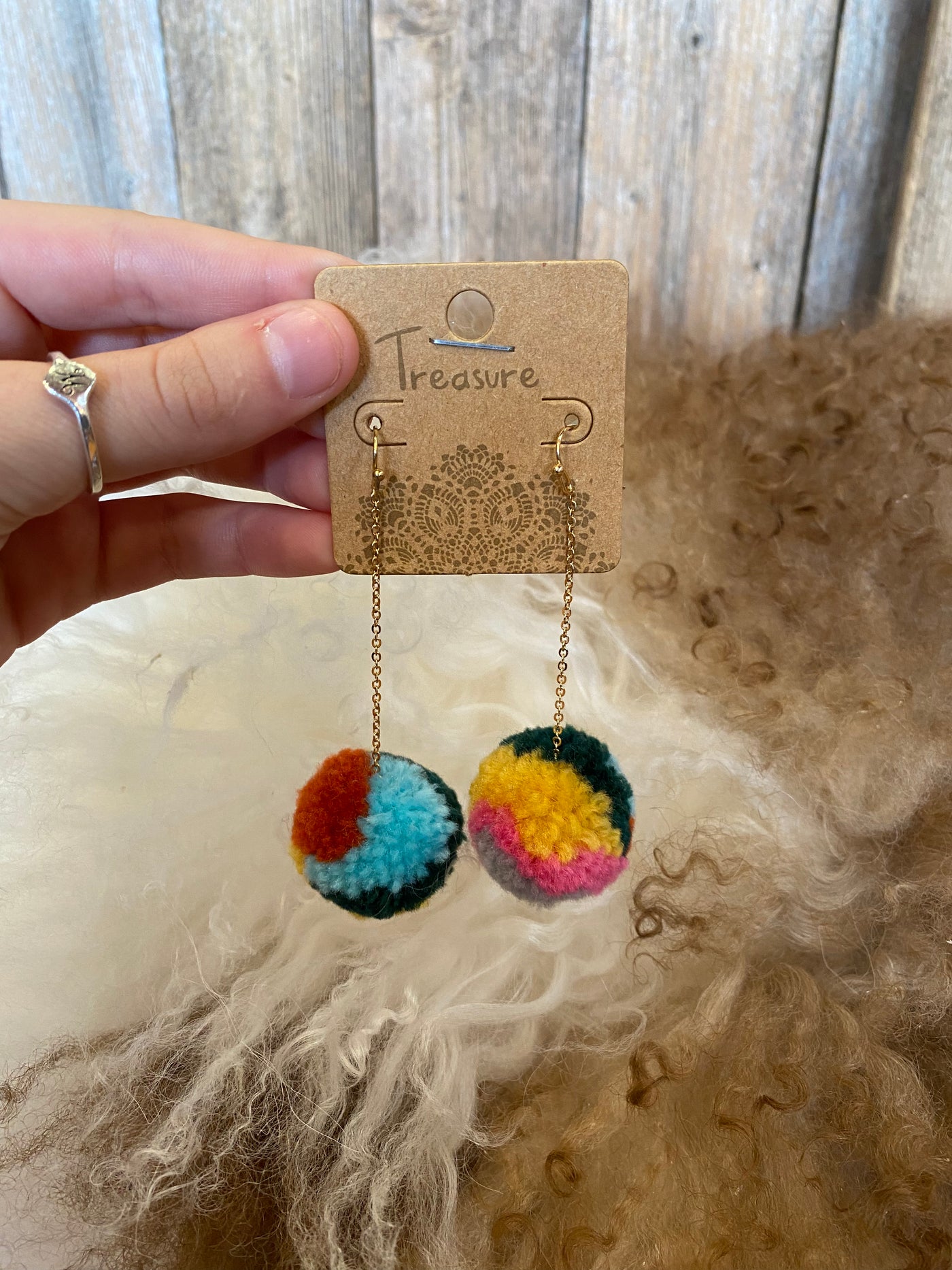 Mini Pom earrings - Brazen Ranch