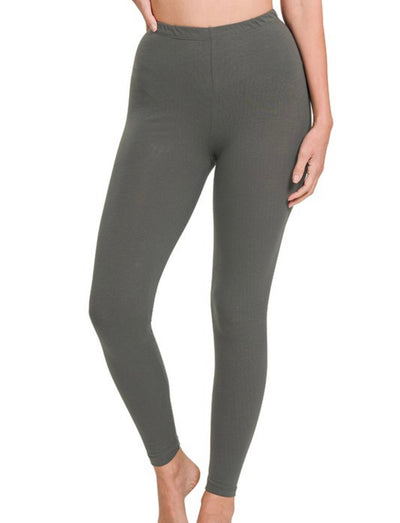 Cotton Full Length Leggings - PLUS - Brazen Ranch