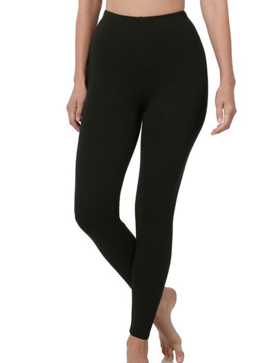 Cotton Full Length Leggings - PLUS - Brazen Ranch