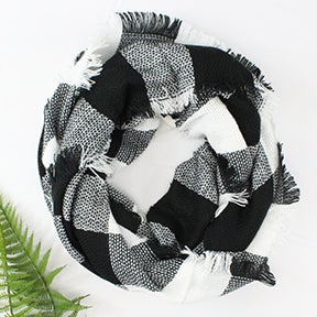 Buffalo Plaid infinity Scarf - Brazen Ranch