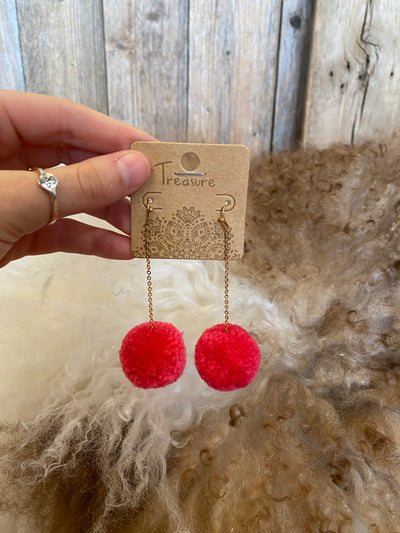 Mini Pom earrings - Brazen Ranch