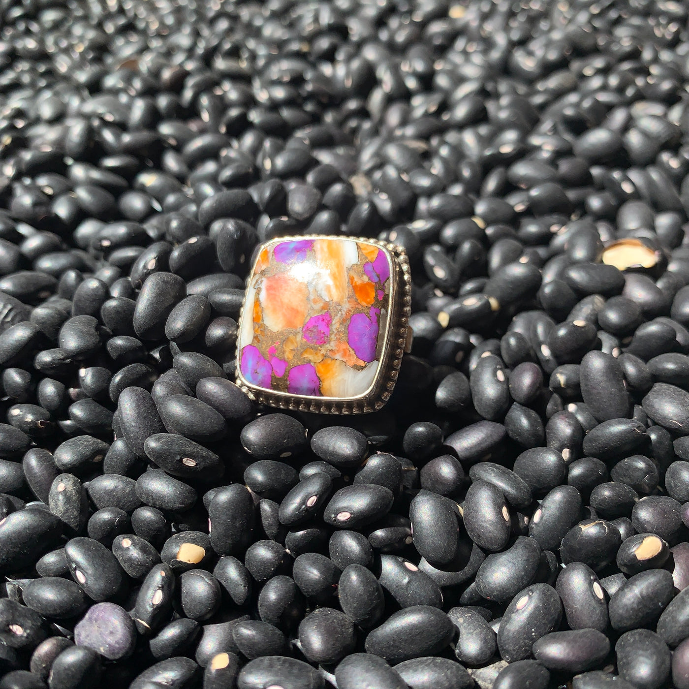 Purple & Orange spiny ring - Brazen Ranch