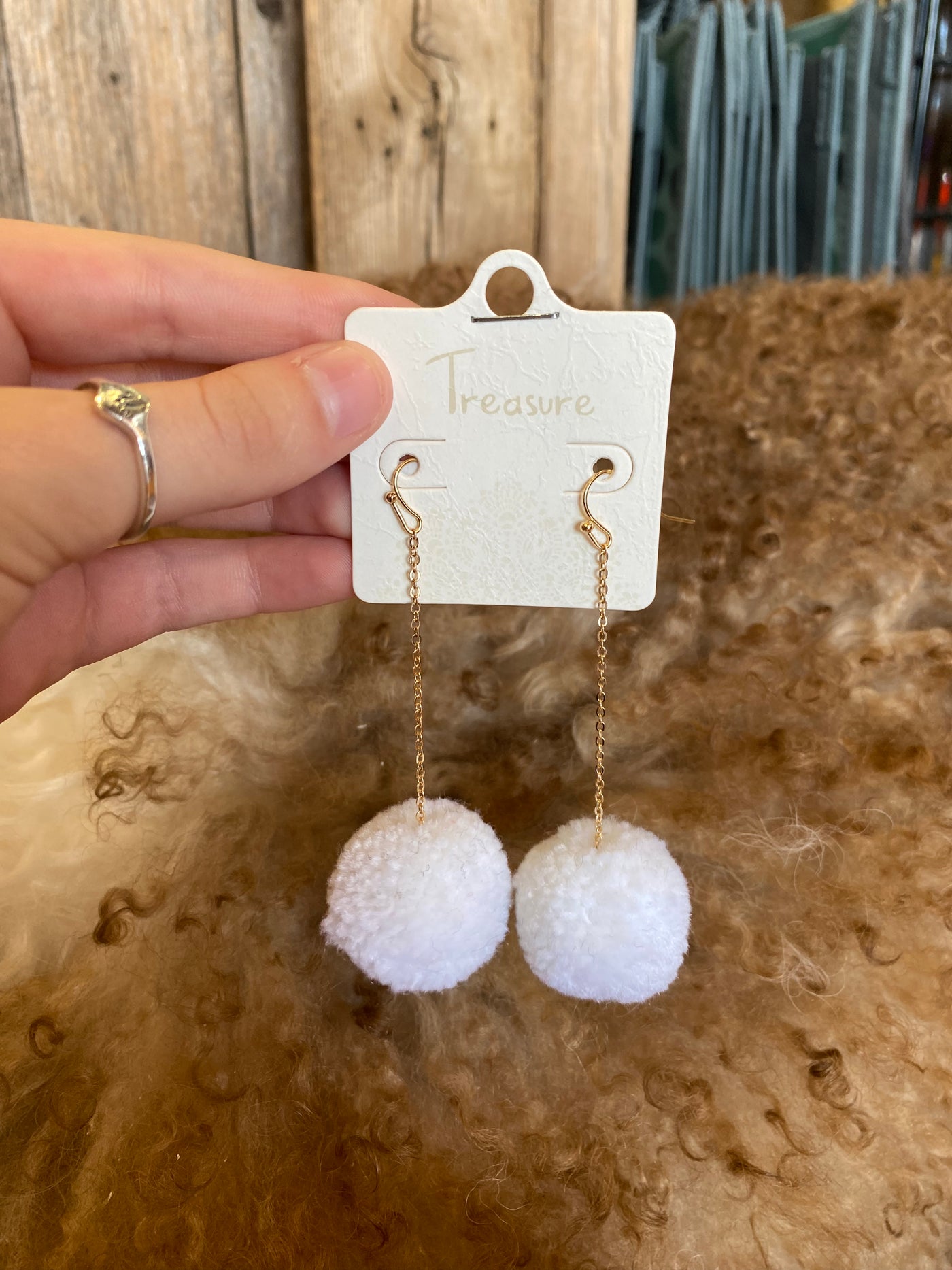 Mini Pom earrings - Brazen Ranch