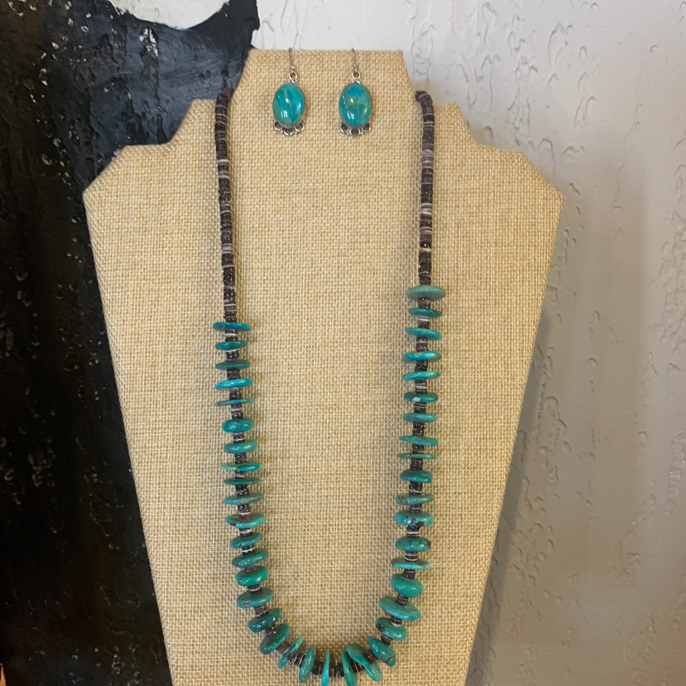 Purple spiny & turquoise rondelle necklace - Brazen Ranch