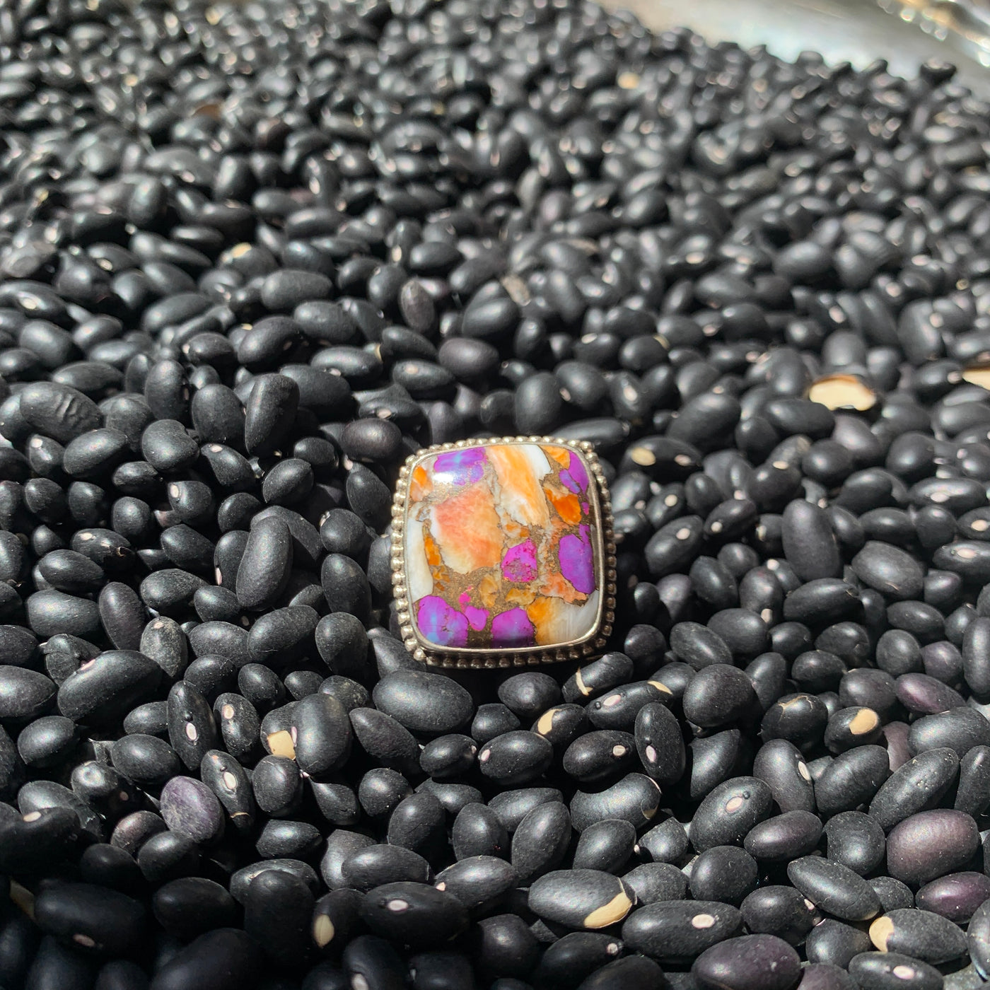 Purple & Orange spiny ring - Brazen Ranch